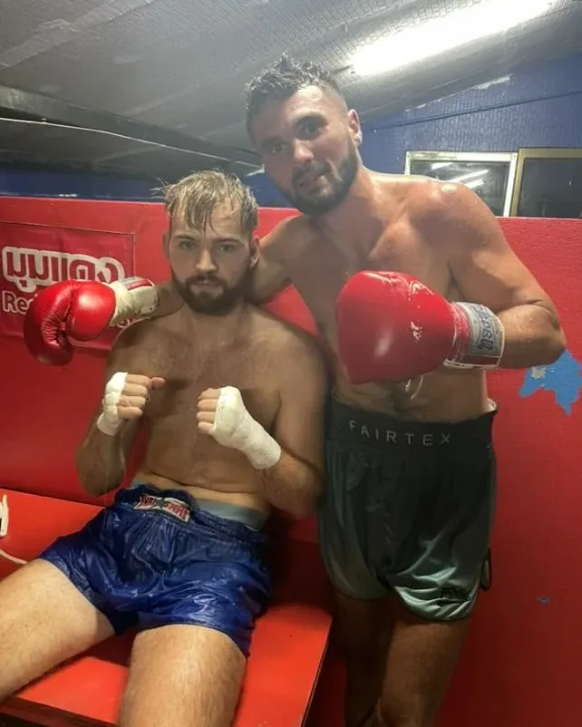 Teddy backstage at the international stadium