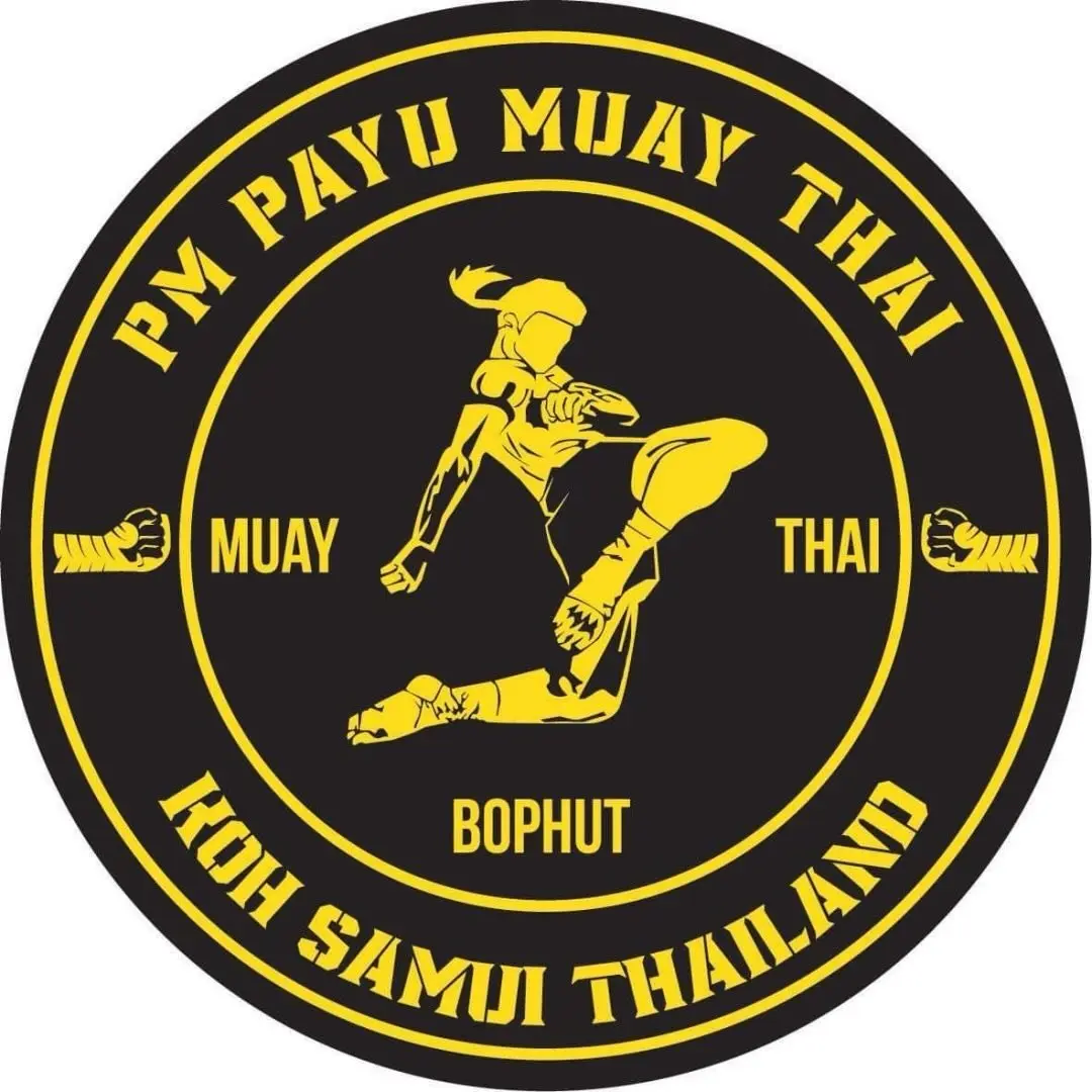 PM Payu Muaythai logo in Bo Phut, Koh Samui, Thailand